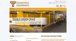 Desktop Screenshot of cranetechequipments.com
